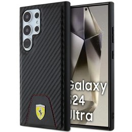 Ferrari FEHCS24LN3PUK S24 Ultra S928 czarny/black hardcase Carbon Stitched Bottom