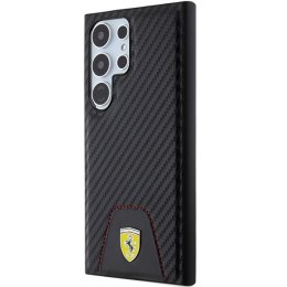 Ferrari FEHCS24LN3PUK S24 Ultra S928 czarny/black hardcase Carbon Stitched Bottom