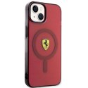 Ferrari FEHMP14SURKR iPhone 14 / 15 / 13 6.1" czerwony/red hardcase Translucent Magsafe