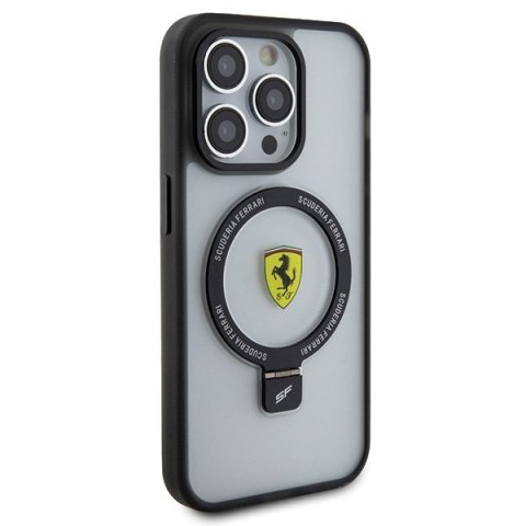 Ferrari FEHMP15LUSCAH iPhone 15 Pro 6.1" transparent hardcase Ring Stand 2023 Collection MagSafe