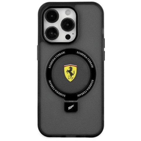 Ferrari FEHMP15MUSCAK iPhone 15 Plus / 14 Plus 6.7" czarny/black hardcase Ring Stand 2023 Collection MagSafe
