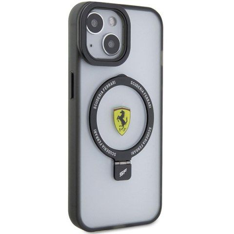 Ferrari FEHMP15MUSCAK iPhone 15 Plus / 14 Plus 6.7" czarny/black hardcase Ring Stand 2023 Collection MagSafe