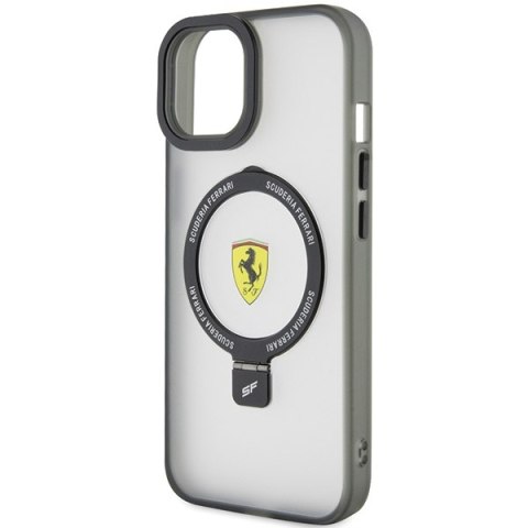 Ferrari FEHMP15MUSCAK iPhone 15 Plus / 14 Plus 6.7" czarny/black hardcase Ring Stand 2023 Collection MagSafe