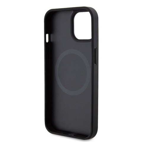 Ferrari FEHMP15SPTEK iPhone 15 / 14 / 13 6.1" czarny/black hardcase Carbon Metal Logo MagSafe