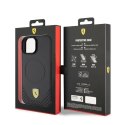 Ferrari FEHMP15SPTEK iPhone 15 / 14 / 13 6.1" czarny/black hardcase Carbon Metal Logo MagSafe