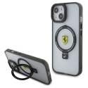 Ferrari FEHMP15SUSCAH iPhone 15 / 14 / 13 6.1" transparent hardcase Ring Stand 2023 Collection MagSafe