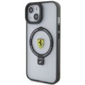 Ferrari FEHMP15SUSCAH iPhone 15 / 14 / 13 6.1" transparent hardcase Ring Stand 2023 Collection MagSafe