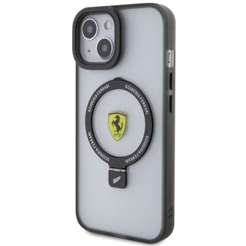 Ferrari FEHMP15SUSCAH iPhone 15 / 14 / 13 6.1" transparent hardcase Ring Stand 2023 Collection MagSafe