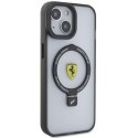 Ferrari FEHMP15SUSCAH iPhone 15 / 14 / 13 6.1" transparent hardcase Ring Stand 2023 Collection MagSafe