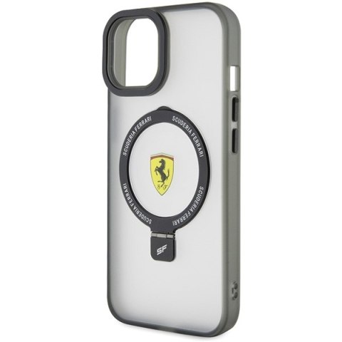 Ferrari FEHMP15SUSCAH iPhone 15 / 14 / 13 6.1" transparent hardcase Ring Stand 2023 Collection MagSafe