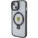 Ferrari FEHMP15SUSCAK iPhone 15 / 14 / 13 6.1" czarny/black hardcase Ring Stand 2023 Collection MagSafe