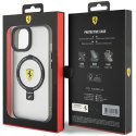 Ferrari FEHMP15SUSCAK iPhone 15 / 14 / 13 6.1" czarny/black hardcase Ring Stand 2023 Collection MagSafe