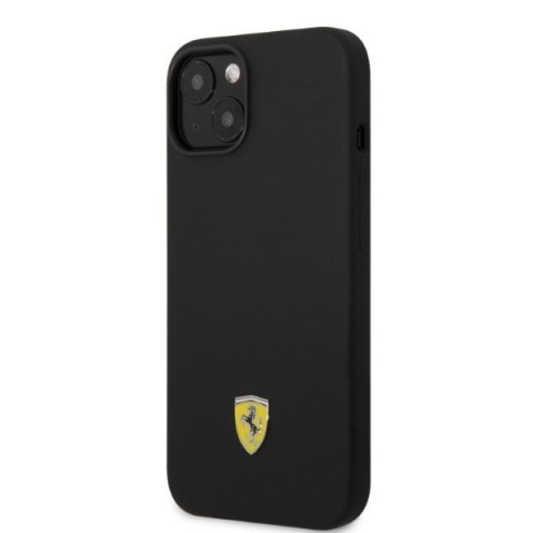 Ferrari FEHMSIP14MBK iPhone 14 Plus / 15 Plus 6.7" czarny/black hardcase Silicone Metal Logo Magsafe