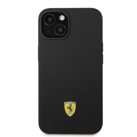 Ferrari FEHMSIP14MBK iPhone 14 Plus / 15 Plus 6.7" czarny/black hardcase Silicone Metal Logo Magsafe