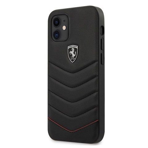 Ferrari FEHQUHCP12SBK iPhone12 mini 5,4" czarny/black hardcase Off Track Quilted