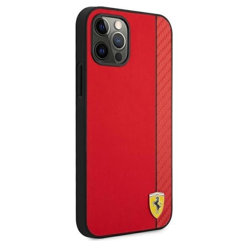 Ferrari FESAXHCP12LRE iPhone 12 Pro Max6,7" czerwony/red hardcase On Track Carbon Stripe