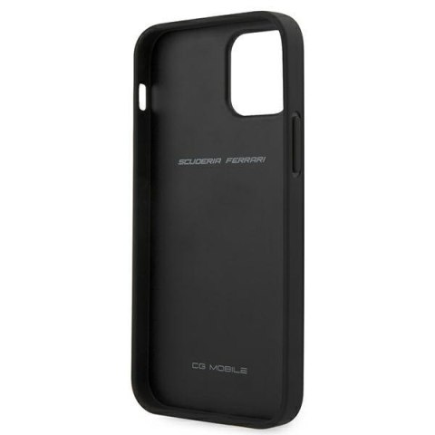 Ferrari FESAXHCP12SBK iPhone 12 mini5,4" czarny/black hardcase On Track Carbon Stripe