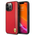 Ferrari FESAXHCP13XRE iPhone 13 Pro Max6,7" czerwony/red hardcase On Track Carbon Stripe