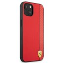 Ferrari FESAXHCP13SRE iPhone 13 mini5,4" czerwony/red hardcase On Track Carbon Stripe