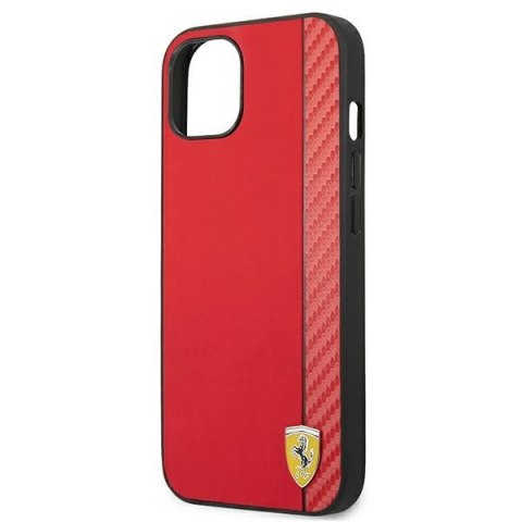 Ferrari FESAXHCP13SRE iPhone 13 mini5,4" czerwony/red hardcase On Track Carbon Stripe