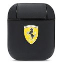Ferrari FESA2LEBK AirPods 1/2 coverczarny/black On Track Leather