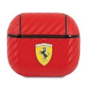 Ferrari FESA3CARE AirPods 3 coverczerwony/red On Track PU Carbon