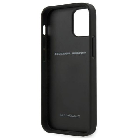 Ferrari FESNECHCP12SBK iPhone12 mini 5,4" czarny/black hardcase On Track PU Carbon