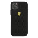 Ferrari FESPEHCP12MBK iPhone12/12 Pro 6,1" czarny/black hardcase On Track Perforated