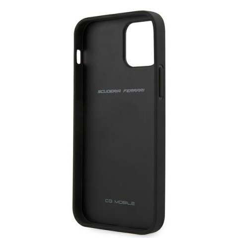 Ferrari FESPEHCP12MBK iPhone12/12 Pro 6,1" czarny/black hardcase On Track Perforated