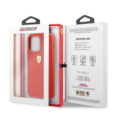 Ferrari FESSIHCP13XRE iPhone 13 Pro Max6,7" czerwony/red hardcase Silicone