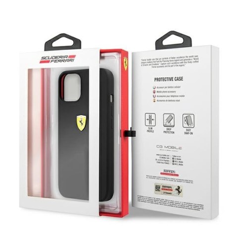 Ferrari FESSIHCP13MBK iPhone 13 / 14 /15 6.1" czarny/black hardcase Silicone