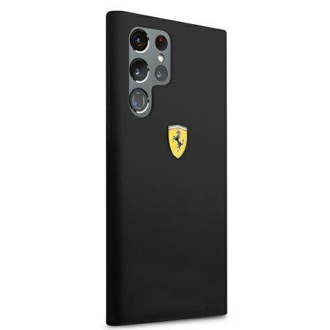 Ferrari FESSIHCS22LBK S22 Ultra S908czarny/black hardcase On Track Silicone