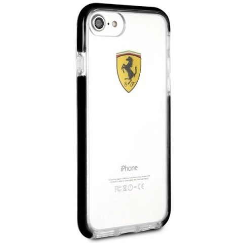 Ferrari Hardcase FEGLHCP7BK iPhone 7/8SE 2020 / SE 2022 Shockproof transparent black
