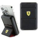 Ferrari Powerbank Bezprzewodowy 15WFEPB10MSPLEK 10000 mAh z funkcją standu czarny/black Metal Logo MagSafe
