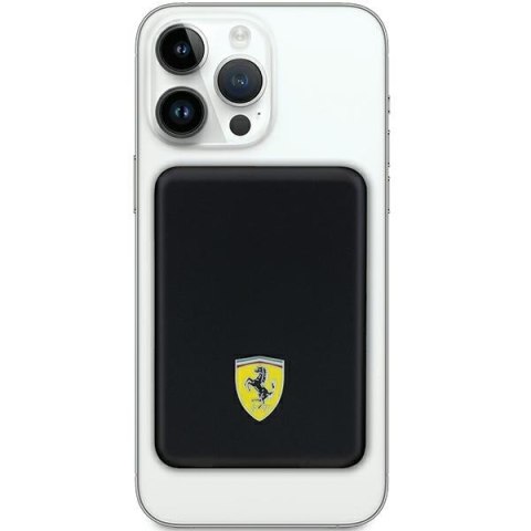 Ferrari Powerbank FEPB5MNCAK 15W 5000mAhczarny/black Metal Logo MagSafe
