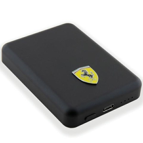 Ferrari Powerbank FEPB5MNCAK 15W 5000mAhczarny/black Metal Logo MagSafe