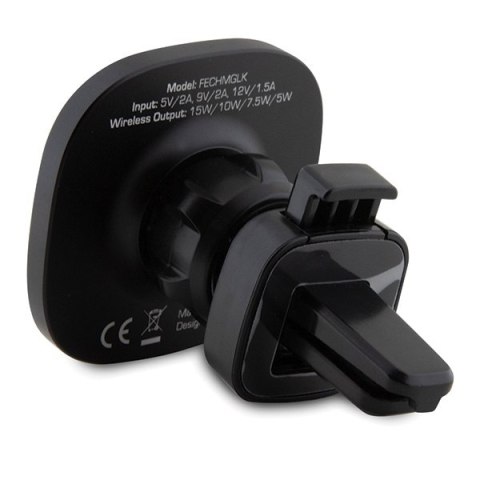 Ferrari uchwyt indukcyjny 15W FECHMGLK do kratki czarny/black MagSafe
