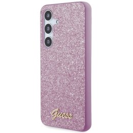 Guess GUHCS24MHGGSHU S24+ S926 fioletowy/purple hardcase Glitter Script