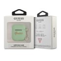 Guess GUA2LSCHSN AirPods 1/2 cover zielony/green Silicone Charm Heart Collection