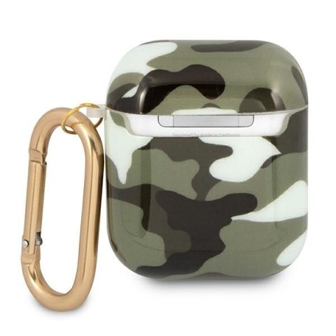 Guess GUA2UCAMA AirPods 1/2 coverzielony/khaki Camo Collection