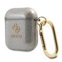 Guess GUA2UCG4GK AirPods 1/2 coverczarny/black Glitter Collection