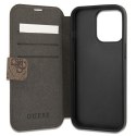 Guess GUBKP13X4GMGBR iPhone 13 Pro Max6,7" brązowy/brown book 4G Big Metal Logo