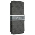 Guess GUBKP13S4GDGR iPhone 13 mini 5,4"szary/grey book 4G Stripe