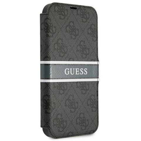 Guess GUBKP13S4GDGR iPhone 13 mini 5,4"szary/grey book 4G Stripe