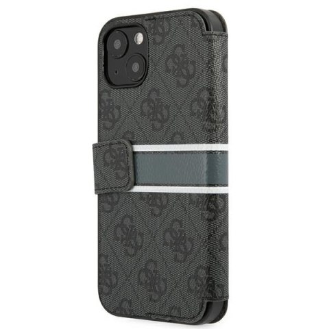 Guess GUBKP13S4GDGR iPhone 13 mini 5,4"szary/grey book 4G Stripe