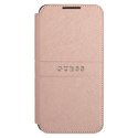 Guess GUBKS22MPSASBPI S22+ S906różowy/pink book Saffiano Stripes