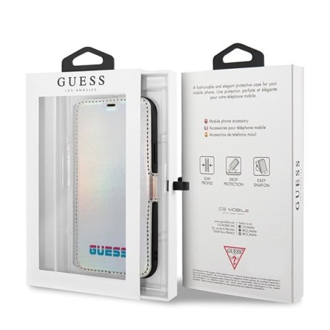 Guess GUFLBKN65BLD iPhone 11 Pro Maxsrebrny/silver book Iridescent