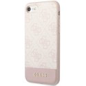 Guess GUHCI8G4GLPI iPhone 7/8/SE 2020 /SE 2022 różowy/pink hard case 4G Stripe Collection
