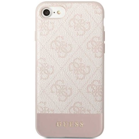 Guess GUHCI8G4GLPI iPhone 7/8/SE 2020 /SE 2022 różowy/pink hard case 4G Stripe Collection