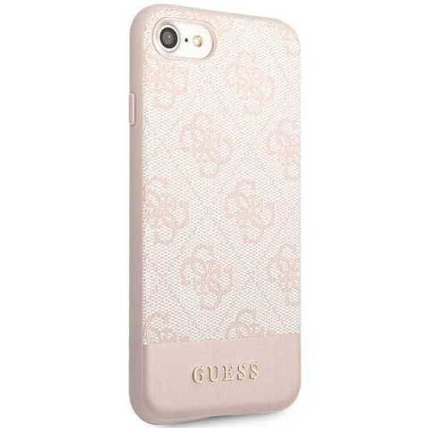 Guess GUHCI8G4GLPI iPhone 7/8/SE 2020 /SE 2022 różowy/pink hard case 4G Stripe Collection